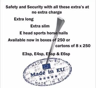 The Shoeing Lab's E head SP Nails